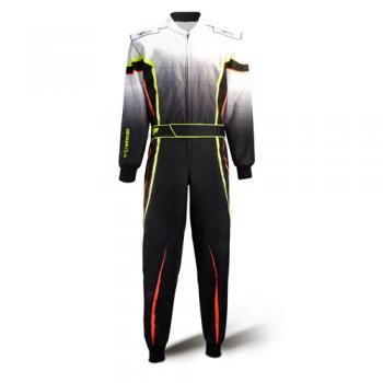 Speed Overall Cordura NEVADA CS-4 schwarz/weiß/neongelb/orange Gr. S